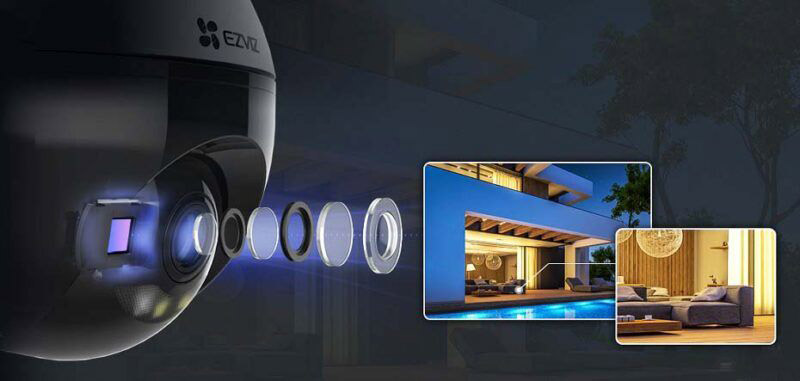 Camera EZVIZ C8W IP Wifi quay quét 4MP 4 camera ip wifi quay quet ezviz c8w 4mp 6