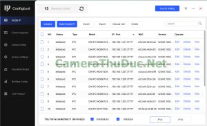 huong dan cach cau hinh hang loat camera dahua bang configtool 6